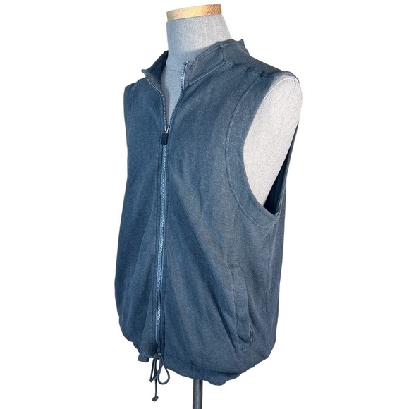 The Territory Ahead Men’s Cotton Double Layered Charcoal Gray Zip Front Vest L - Picture 11 of 11